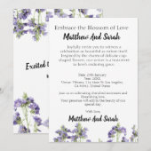 Natuur's Embrace: een liefdesbloeiende bloemenbrui Kaart (Voorkant / Achterkant)