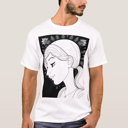 Natuur's Embrace: een portret van sereniteit T-shirt (Voorkant)