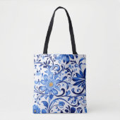 Natuur's Embrace: Tas met bloemenelegantie (Voorkant)