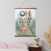 Natuur's Expression: Oh Boy Baby shower Gift Hangend Wandkleed (Slaapkamer)