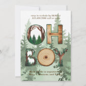 Natuur's Expression: Oh Boy Baby shower Kaart (Achterkant)