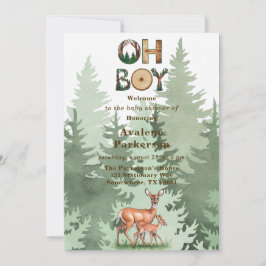 Natuur's Expression: Oh Boy Baby shower Kaart