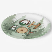 Natuur's Expression: Oh Boy Baby shower Papieren Bordje (Gekanteld)