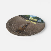 natuur's Feast: een Wallaby's Snack Break Papieren Bordje (Gekanteld)