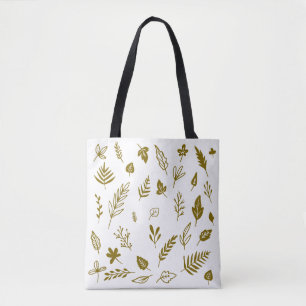 Natuur's Gifts Botanical Art Canvas tas