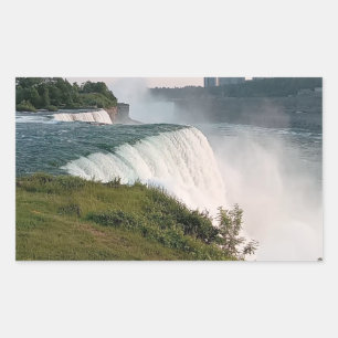 Natuur's Glorie: Niagara Herfsten Rechthoekige Sticker
