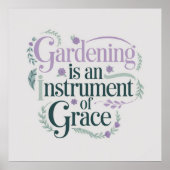 Natuur's Grace Elegant Tuinieren Poster (Voorkant)