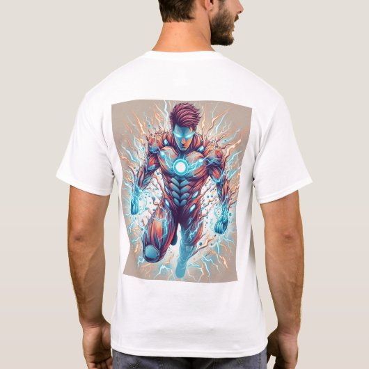 natuur's Guardian: Superhero Power ontketend T-shirt (Achterkant)