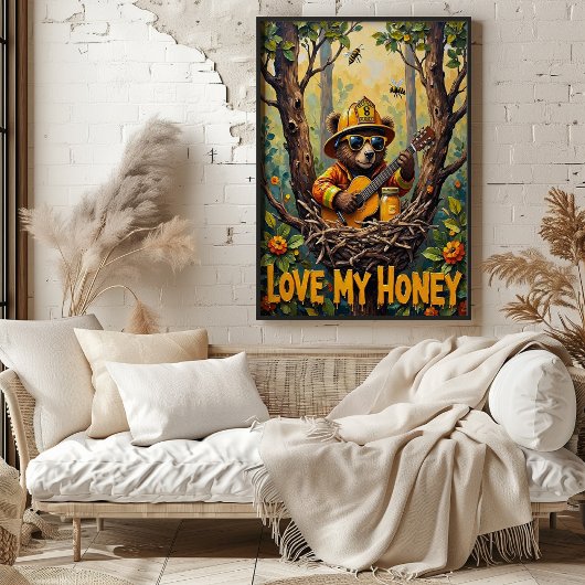 Natuur's Harmony: Beer Buzzing Jam Poster