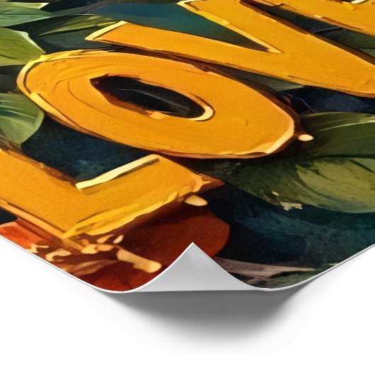 Natuur's Harmony: Beer Buzzing Jam Poster (Hoek)