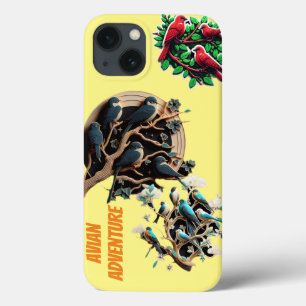 "Natuur's Harmony: Birds in Trees iPhone Case" Case-Mate iPhone Case