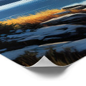 Natuur's Haven, Stilte bij het meer Poster (Hoek)