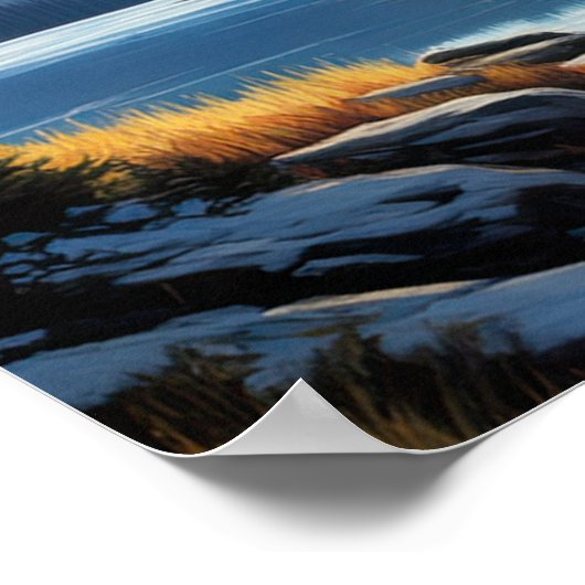 Natuur's Haven, Stilte bij het meer Poster (Hoek)