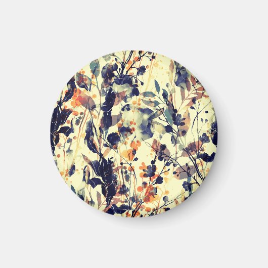 Natuur's Imprints: bloemblaadjes naadloos. Magneet (Voorkant)