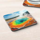 Natuur's kleurrijke Hot Spring Art Bier Onderzetter (Linkerzijde)