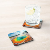 Natuur's kleurrijke Hot Spring Art Bier Onderzetter (Rechterzijde)