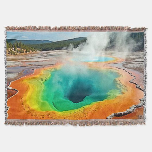 Natuur's kleurrijke Hot Spring Art Deken (Voorkant)