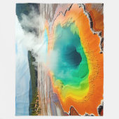 Natuur's kleurrijke Hot Spring Art Fleece Deken (Voorkant)