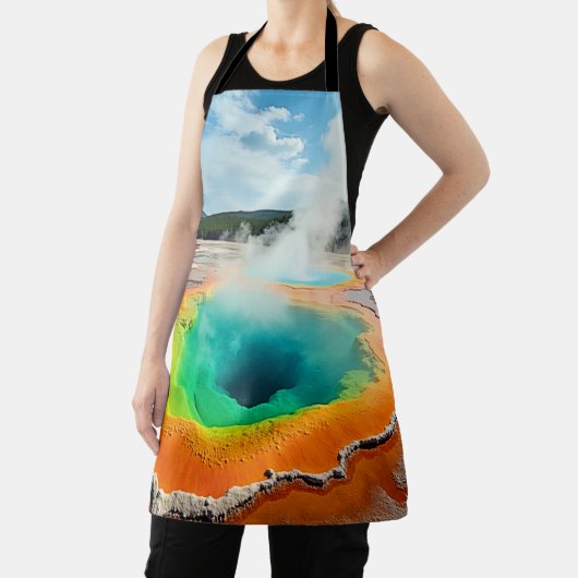 Natuur's kleurrijke Hot Spring Art Schort (Insitu)