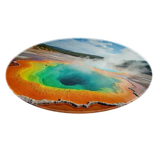 Natuur's kleurrijke Hot Spring Art Snijplank (Hoek)