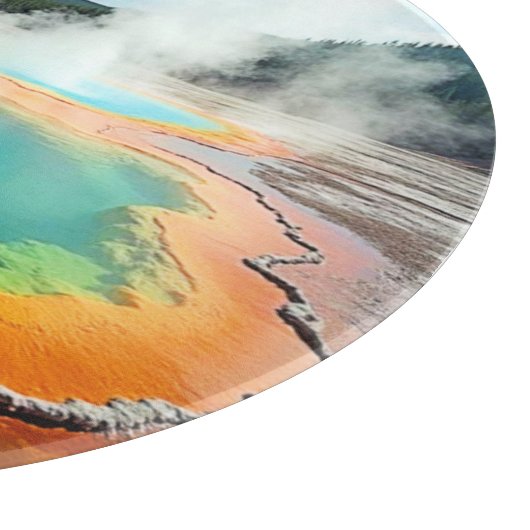 Natuur's kleurrijke Hot Spring Art Snijplank (Hoek)