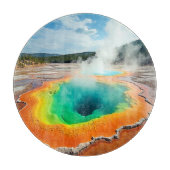 Natuur's kleurrijke Hot Spring Art Snijplank (Voorkant)