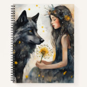 Natuur's Magic: Secrets of the Black Wolf Notitieboek (Voorkant)