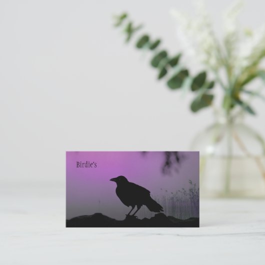 Natuur's mooie silhouet visitekaartje (Staand voorkant)