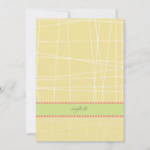 Natuur's Nest Baby shower Invitation Kaart (Achterkant)