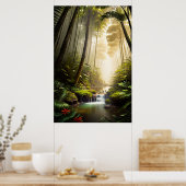 Natuur's Paradise, het verkennen van het weelderig Poster (Keuken)