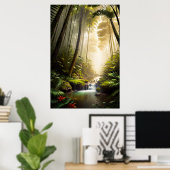 Natuur's Paradise, het verkennen van het weelderig Poster (Thuiskantoor)