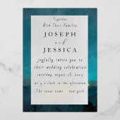 Natuur's Passion: Waterverf bruiloft uitnodiging (Voorkant)