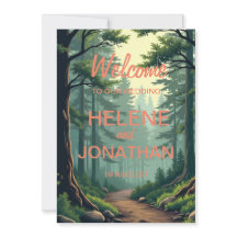 Natuur's Path: een serene bruiloft uitnodiging Kaa