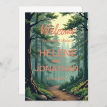 Natuur's Path: een serene bruiloft uitnodiging Kaa