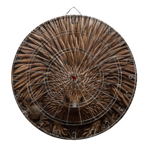 Natuur's Quill: De Australische Echidna in Hout, Dartbord