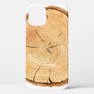 Natuur's Rings: Tree Texture Triumph Case-Mate iPhone Case