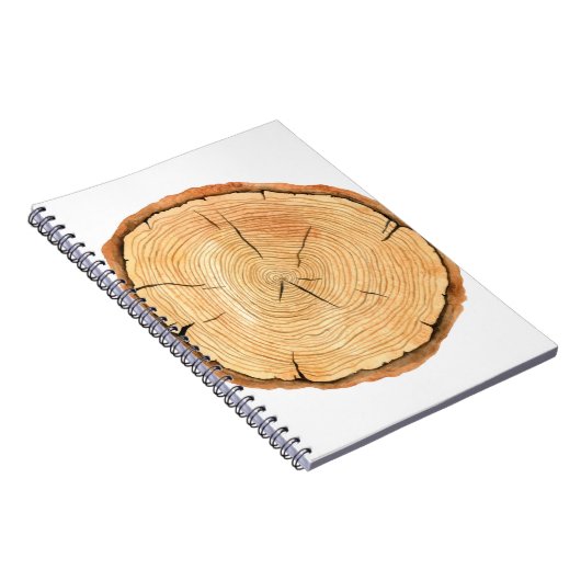 Natuur's Rings: Tree Texture Triumph Notitieboek (Rechterzijde)