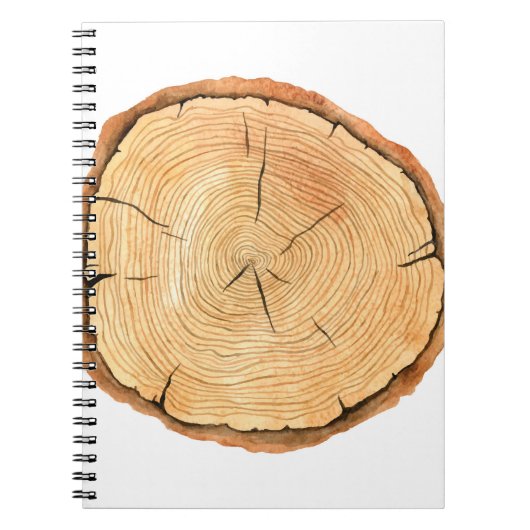 Natuur's Rings: Tree Texture Triumph Notitieboek (Voorkant)