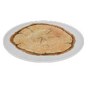 Natuur's Rings: Tree Texture Triumph Snijplank (Hoek)