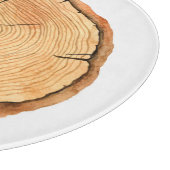 Natuur's Rings: Tree Texture Triumph Snijplank (Hoek)