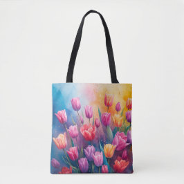 Natuur's schoonheidstulpen tote bag