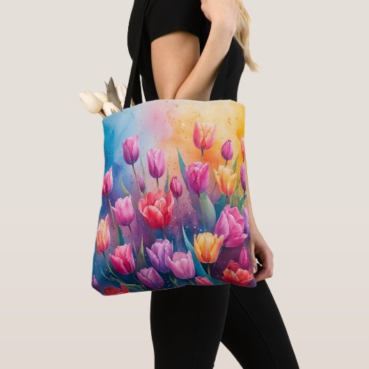 Natuur's schoonheidstulpen tote bag (Dichtbij)