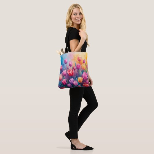 Natuur's schoonheidstulpen tote bag (Op model)