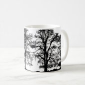 Natuur's Serenity Coffee Mok - Tree & Forest Art (Voorkant rechts)
