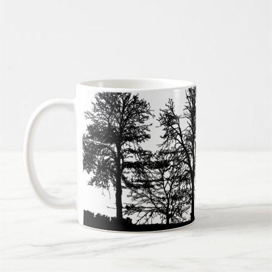 Natuur's Serenity Coffee Mok - Tree & Forest Art (Links)