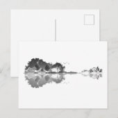 Natuur's Song: Forest Landscape Guitar Art Briefkaart (Voorkant / Achterkant)
