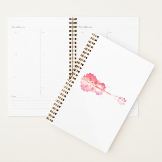 Natuur's Song: Forest Landscape Guitar Art Planner (Display)