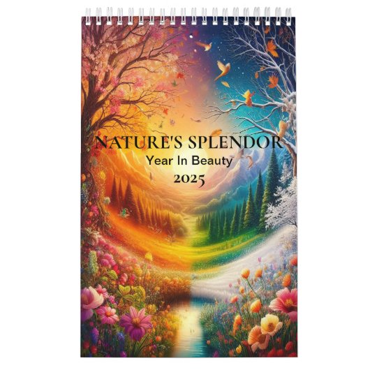 Natuur's Splendor Jaar i2025 Serene Botanische Lan Kalender (Hoes)