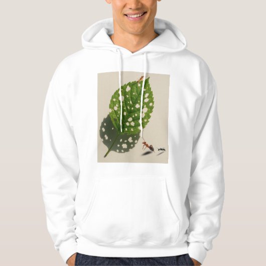 Natuur's Tiny Architects wil hun Bladerige Canvas Hoodie (Voorkant)