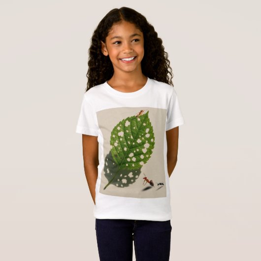 Natuur's Tiny Architects wil hun Bladerige Canvas T-shirt (Voorkant volledig)